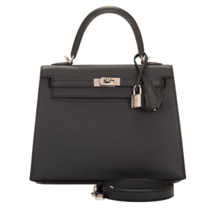 Hermès Kelly Sellier 25 Black 89 Epsom 2023 B