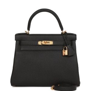 Hermès Kelly  28 Black 89 Togo