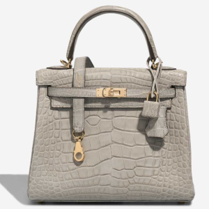 Hermès Kelly Verso & HSS 25 Gris Pearl 80 Alligator Matt 2023 B