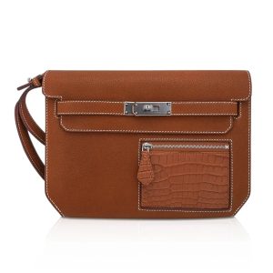 Hermès Kelly Touch & Depeche Gold 37 Barenia Faubourg, Alligator Matt 2024 W