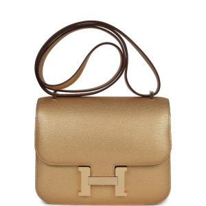 Hermès Constance  18 Bronze Dore  U8 Chèvre Chamkila 2024 W