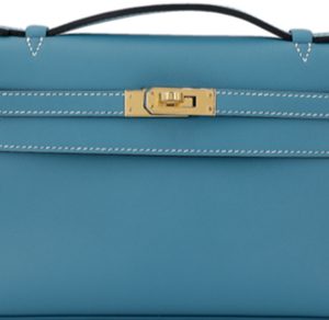 Hermès Kelly Pochette N/A Blue Jean  75 Swift 2024 B