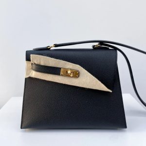 Hermès Kelly En Desordre & Sellier 20 Black 89 Epsom 2024 B