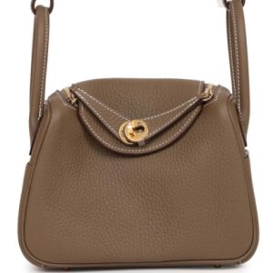 Hermès Lindy  Mini Etoupe  18 Clemence 2024 W
