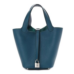 Hermès Picotin  18 Vert Bosphore W0 Clemence 2024 W