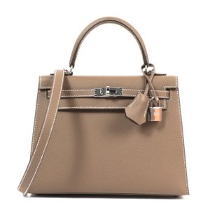 Hermès Kelly Sellier 25 Etoupe  18 Epsom 2024 W