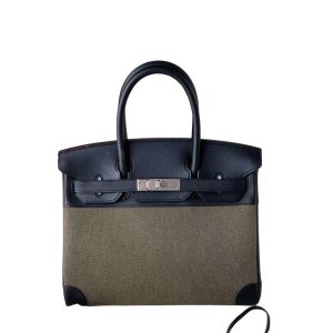 Hermès Birkin Quadrille 30 Black 89 Toile, Swift 2023 B
