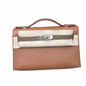 Hermès Kelly Pochette & Bicolor Alezan 3G, Gold 37 Swift 2024 B