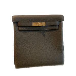 Hermès Kelly Backpack Gris Etain 8F Togo 2020 Y