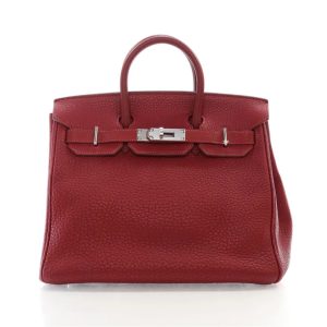 Hermès Birkin HAC 28 Rouge H 55 Fjord 2007 K