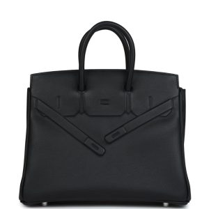 Hermès Birkin Shadow 25 Black 89 Swift 2022 U