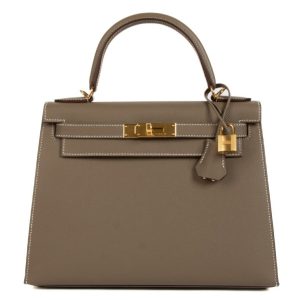 Hermès Kelly Sellier 28 Etoupe  18 Epsom 2023 B