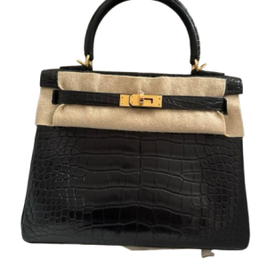 Hermès Kelly  25 Black 89 Alligator Matt 2024 B