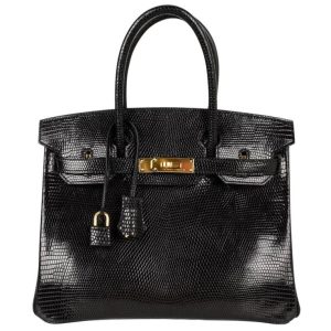 Hermès Birkin  30 Black 89 Lizard 2023 U