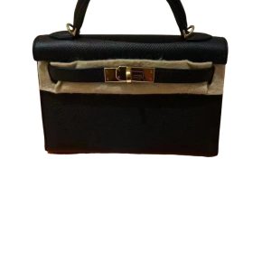 Hermès Kelly Sellier 20 Black 89 Epsom 2017 A