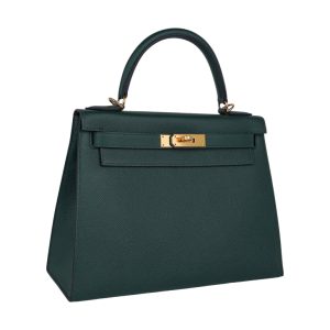 Hermès Kelly Sellier 28 Vert Cypres 6O Epsom 2022 U