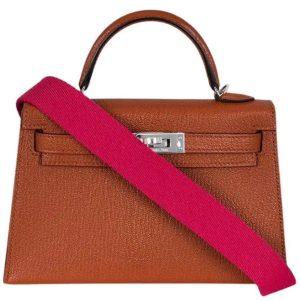 Hermès Kelly Sellier 20 Cuivre  6C Chevre Myzore 2023 U