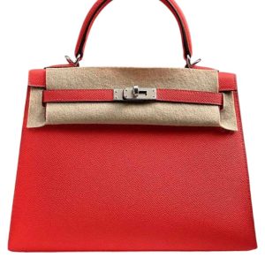 Hermès Kelly Sellier 25 Orange Field Epsom 2024 W