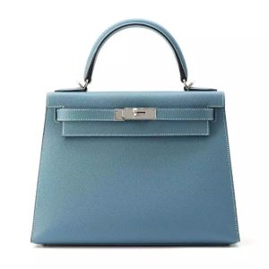 Hermès Kelly Sellier 28 Blue Jean  75 Epsom 2024 W