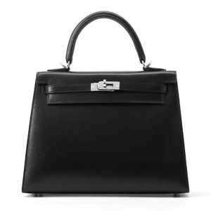 Hermès Kelly Sellier 25 Black 89 Box 2024 W