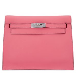 Hermès Kelly Danse & Verso Rose d'ete 4K, Vert Titien 1T Evercolor 2023 B