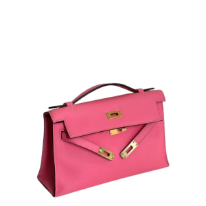 Hermès Kelly Pochette Rose Lipstick U5 Swift 2017 A