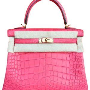 Hermès Kelly  25 Bougainvillier A5 Alligator Matt 2020 Y