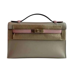 Hermès Kelly Bicolor & HSS & Pochette Beton 8L, Rose Sakura 3Q Swift 2023 B