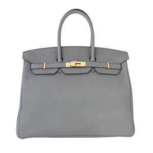 Hermès Birkin  35 Gris Etain 8F Togo 2020 Y