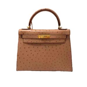 Hermès Kelly  28 Terre Cuite 94 Ostrich 2015 T