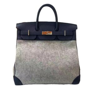 Hermès Birkin HAC 40 Blue Nuit 2Z Togo, Toile 2017 A