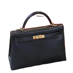 Hermès Kelly  32 Black 89 Box 2001 E