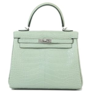 Hermès Kelly  25 Vert d'eau 6J Alligator Matt 2024 U