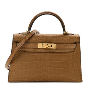 Hermès Kelly  20 Kraft 2H Alligator Matt 2022 U