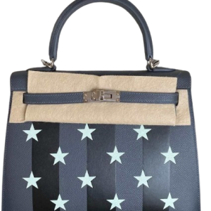 Hermès Kelly Casaque Etoilee 25 Ardoise 85, Black 89, Vert Peppermint N3 Epsom, Chevre Myzore, Tadelakt 2024 W