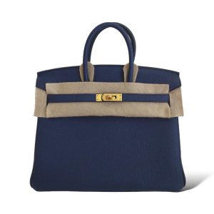Hermès Birkin  25 Navy 7U Togo 2024 W