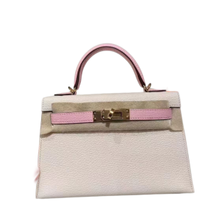 Hermès Kelly Bicolor & HSS & Sellier 20 Nata I2, Rose Sakura 3Q Chevre Myzore 2023 B