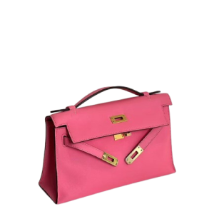 Hermès Kelly Pochette Rose Lipstick U5 Box 2017 A