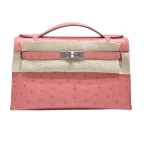 Hermès Kelly Pochette Terre Cuite 94 Ostrich