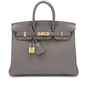 Hermès Birkin  25 Gris Etain 8F Togo 2021 Z
