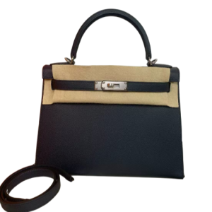 Hermès Kelly Sellier 28 Blue Nuit 2Z Epsom 2022 U