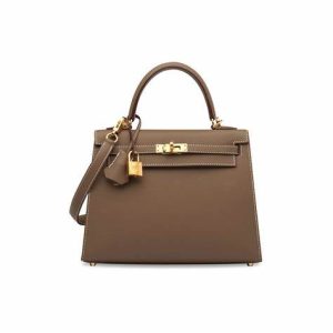 Hermès Kelly Sellier 25 Etoupe  18 Epsom 2024 W