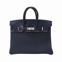Hermès Birkin Touch 25 Blue Nuit 2Z Alligator Matt, Togo 2021 Z