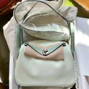 Hermès Lindy Touch Mini Vert Fizz 0S Swift 2024 W