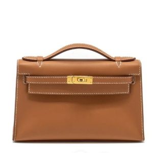 Hermès Kelly Pochette & Verso Gold 37 Swift 2024 W