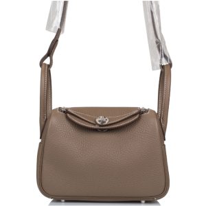 Hermès Lindy  Mini Etoupe  18 Clemence 2024 W