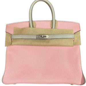 Hermès Birkin HSS & Bicolor 25 Gris Pearl 80, Rose Sakura 3Q Chevre Myzore 2023 B