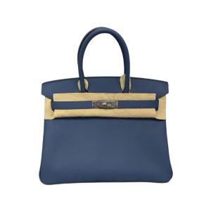 Hermès Birkin  30 Blue Agate R2 Epsom 2017 A