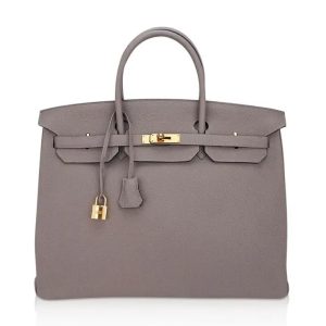 Hermès Birkin HAC 40 Gris Etain 8F Togo 2012 P