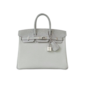 Hermès Birkin Touch 30 Gris Pale M4 Alligator Matt, Togo 2023 B